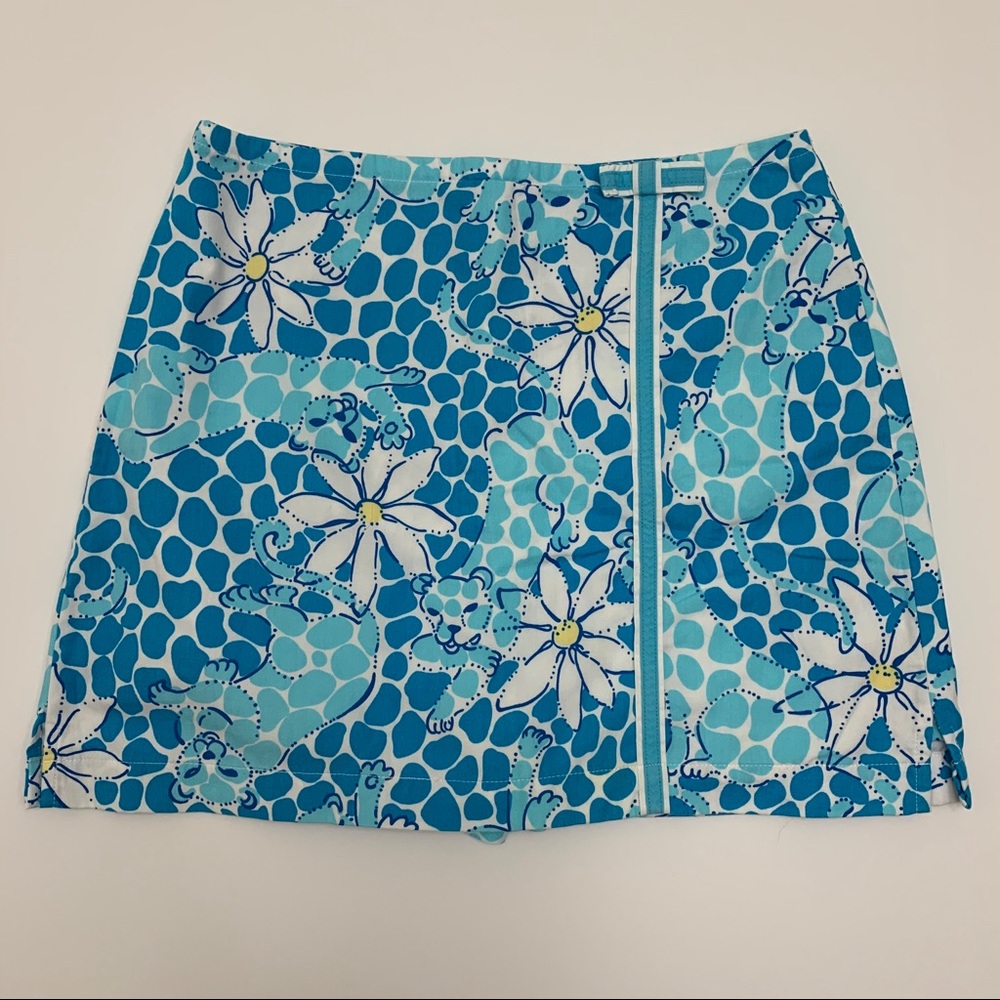 Lilly Pulitzer White Leopard Lounge Skort